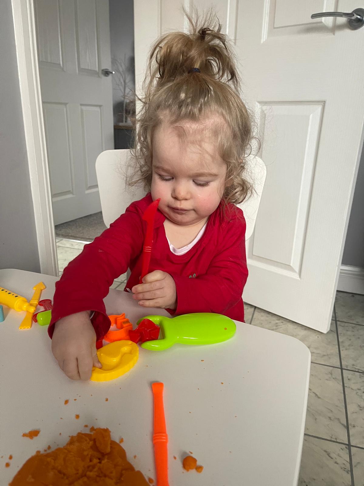 Playing with the play-dough