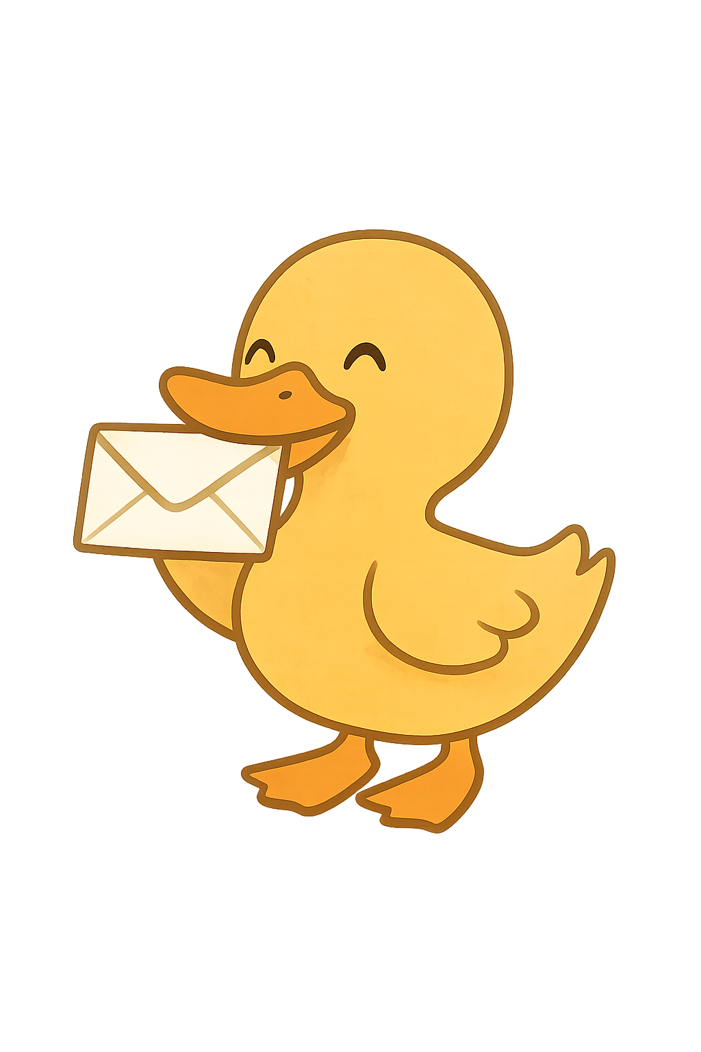 Little Duckling Carrying Mail